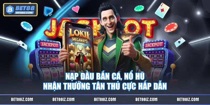 Nạp đầu bắn cá, nổ hũ nhận thưởng tân thủ cực hấp dẫn